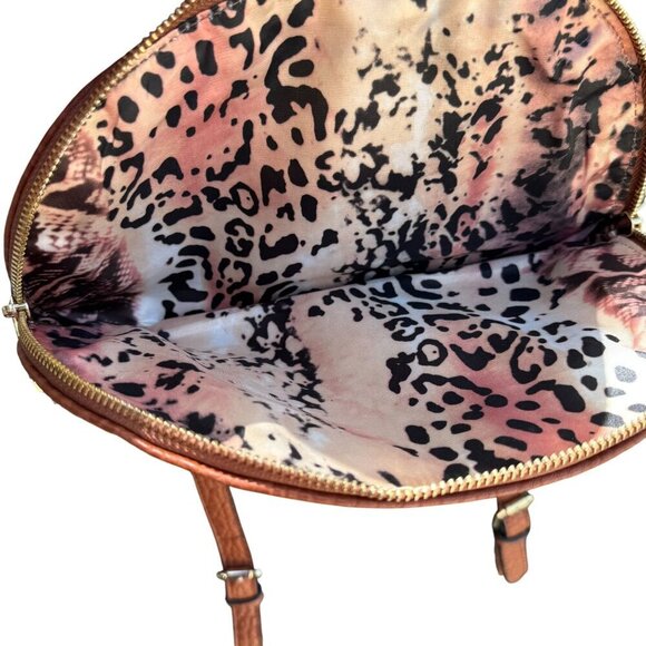 Sharif Black Brown Textured Leather Crossbody Shoulder Bag Wristlet Handbag New - Picture 11 of 15